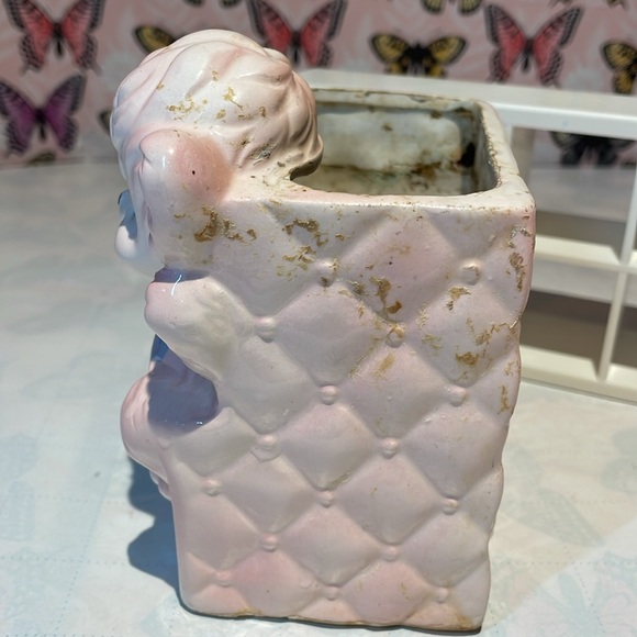 ⚡️5/$25- Vintage Rubens Nursery Teddy 🍼👶Planter - Picture 7 of 11